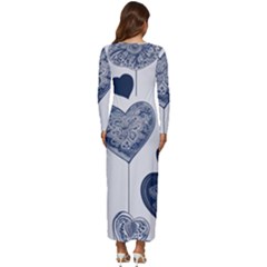 Long Sleeve Longline Maxi Dress 