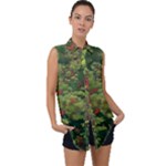 Redwood & Moss Sleeveless Chiffon Button Shirt