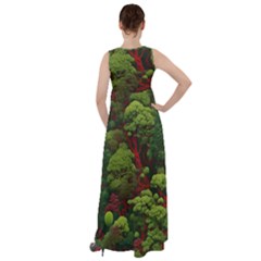 Empire Waist Velour Maxi Dress 
