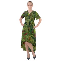 Front Wrap High Low Dress 