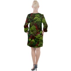 Open Neck Shift Dress 