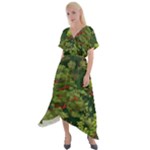 Redwood & Moss Cross Front Sharkbite Hem Maxi Dress