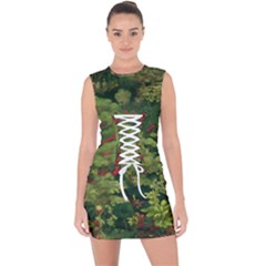 Lace Up Front Bodycon Dress 