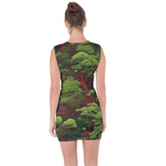 Lace Up Front Bodycon Dress 