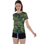 Redwood & Moss Back Circle Cutout Sports T-Shirt