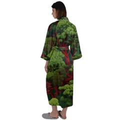 Maxi Satin Kimono 