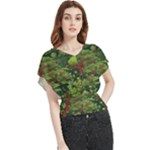 Redwood & Moss Butterfly Chiffon Blouse