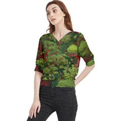 Quarter Sleeve Blouse 