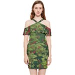 Redwood & Moss Shoulder Frill Bodycon Summer Dress