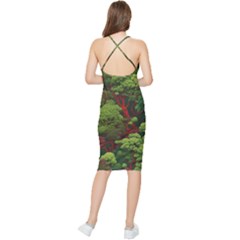Bodycon Cross Back Summer Dress 