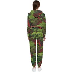 Cropped Zip Up Lounge Set 