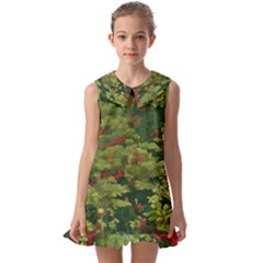 Kids  Pilgrim Collar Ruffle Hem Dress 
