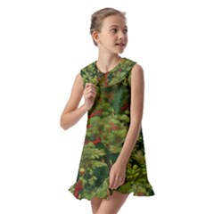 Kids  Pilgrim Collar Ruffle Hem Dress 