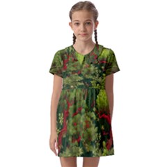 Kids  Asymmetric Collar Dress 