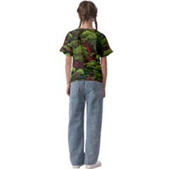 Kids  Cuff Sleeve Scrunch Bottom T-Shirt 