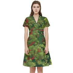 Short Sleeve Waist Detail Dress 