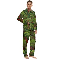 Men s Long Sleeve Velvet Pocket Pajamas Set 