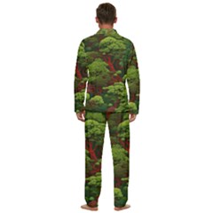 Men s Long Sleeve Velvet Pocket Pajamas Set 