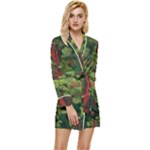 Redwood & Moss Long Sleeve Satin Robe