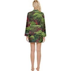 Long Sleeve Satin Robe 