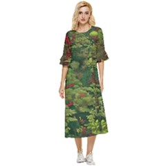 Double Cuff Midi Dress 