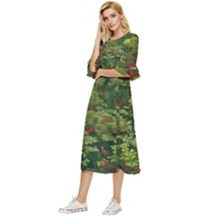 Double Cuff Midi Dress 
