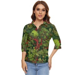 Women s Quarter Sleeve Pocket Shirt 