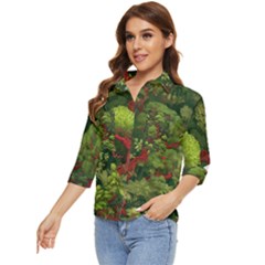 Women s Quarter Sleeve Pocket Shirt 