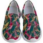 Foil & Black Birds Kids Lightweight Slip Ons
