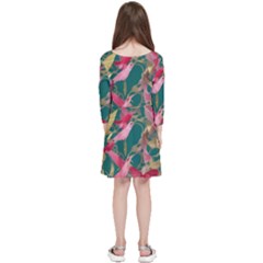 Kids  Quarter Sleeve Skater Dress 