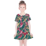 Foil & Black Birds Kids  Simple Cotton Dress