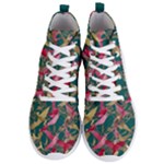 Foil & Black Birds Men s Lightweight High Top Sneakers
