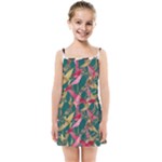 Foil & Black Birds Kids  Summer Sun Dress