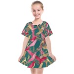 Foil & Black Birds Kids  Smock Dress