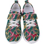 Foil & Black Birds Women s Velcro Strap Shoes