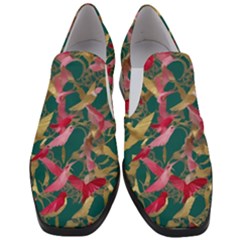 Women Slip On Heel Loafers 