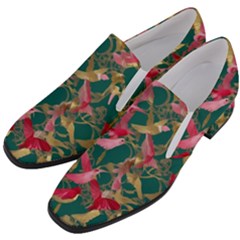 Women Slip On Heel Loafers 