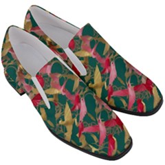 Women Slip On Heel Loafers 