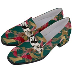 Women s Chunky Heel Loafers 