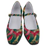 Foil & Black Birds Women s Mary Jane Shoes