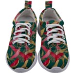 Foil & Black Birds Kids Athletic Shoes