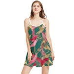 Foil & Black Birds Summer Frill Dress