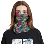 Foil & Black Birds Face Covering Bandana (Two Sides)