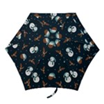 Santa Snowman Mini Folding Umbrellas
