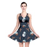 Santa Snowman Reversible Skater Dress