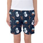 Santa Snowman Women s Basketball Shorts