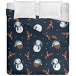 Santa Snowman Duvet Cover Double Side (California King Size)