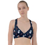 Santa Snowman Sweetheart Sports Bra
