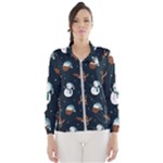 Santa Snowman Women s Windbreaker