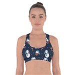 Santa Snowman Cross Back Sports Bra